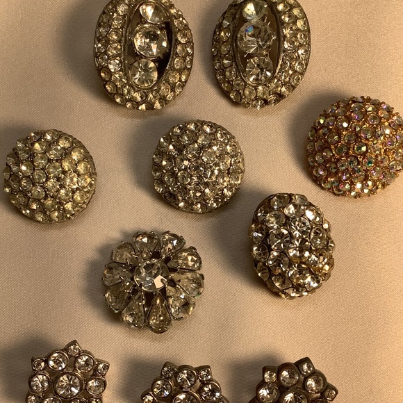 Vintage Rhinestone Buttons - Picture 3 of 4